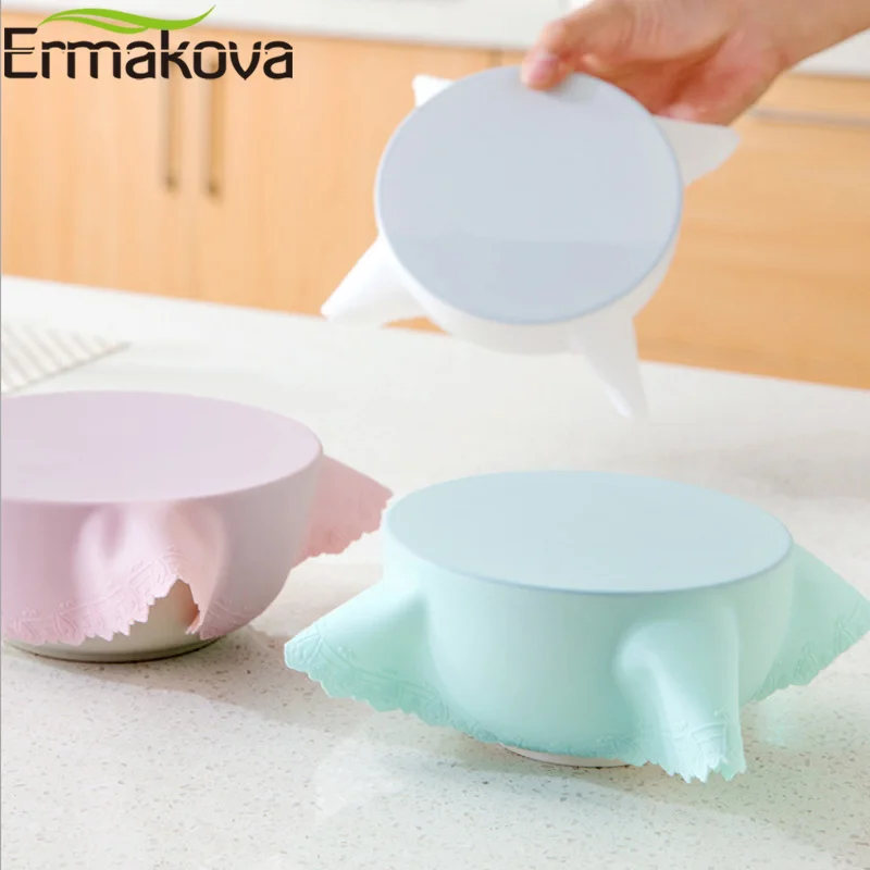 Многоразовая силиконовая пленка ERMAKOVA для сохранения свежести продуктов