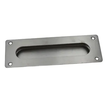 

201/304 Stainless Steel 107mm Hole to Hole Distance Flush Door Furniture Pull Handle 120x40mm Concealed Cabinet Knobs
