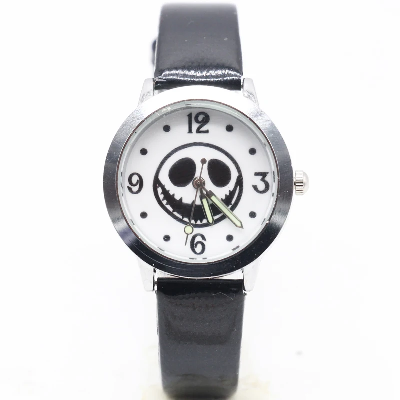 

2017 New Arrival Top sales The Nightmare Before Christmas Jack Skull Skeleton Quartz Watch Mens Lady kids Halloween Gifts