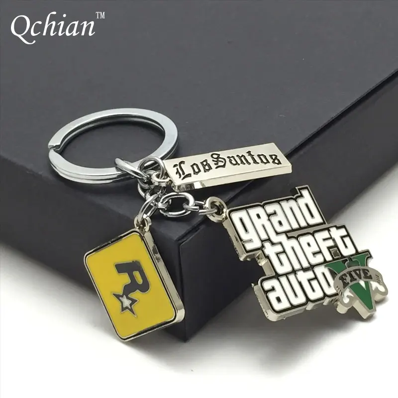 Online Game Peripheral Accessories Gta 5 Keychain Spot Sales Of Foreign