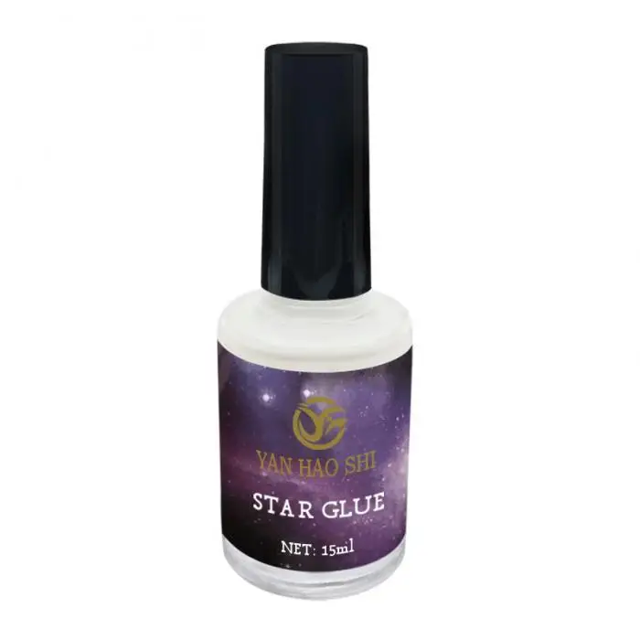 1 Pcs 15ml Nail Art Glue Gel Galaxy Star Adhesive for Foil Sticker Transfer Tips DIY Hot Mdf