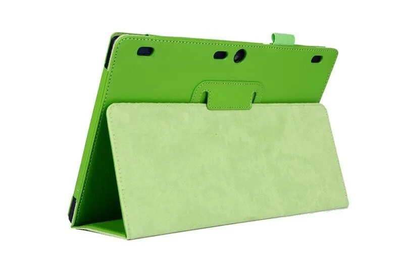 Litchi Pattern PU Leather Stand Flip Case Cover For Lenovo Tab 2 A10-70 A10 70 10.1 Tablet Case Cover  (12)