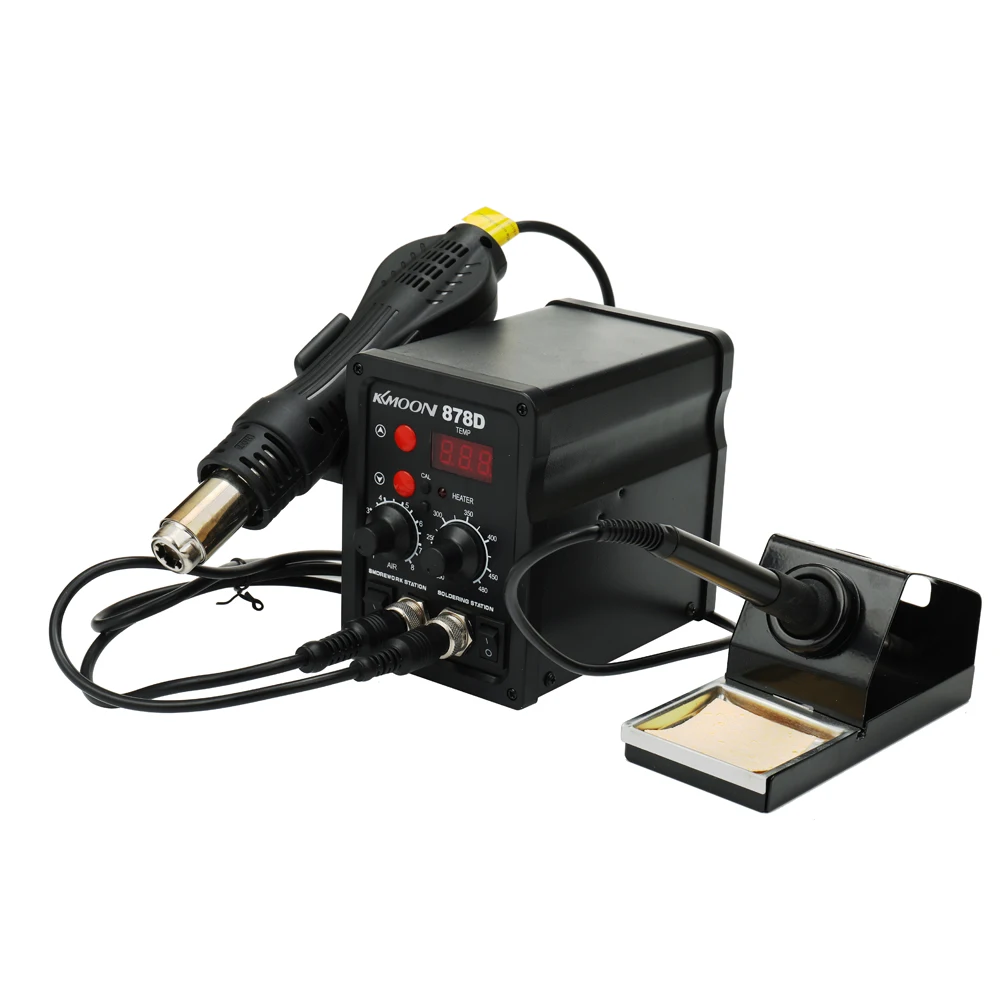 

EU Digital Display Two in One Rework Station Electric Soldering Iron Hot Air Machine Thermostatic Soldering Station Set