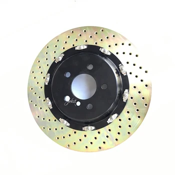 

Automotive Brake rotor 380*34mm drilled disc with floating center cap for Performance GT6 with 6 pots brake caliper