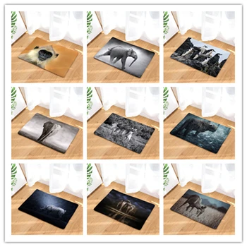 

New Animal Print Carpets Non-slip Kitchen Rugs for Home Living Room Floor Mats 40x60cm