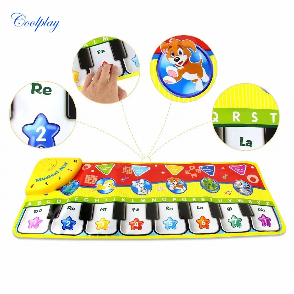 Детские коврики для фортепиано Coolplay 70x27 см музыкальные ковры новорожденных детей