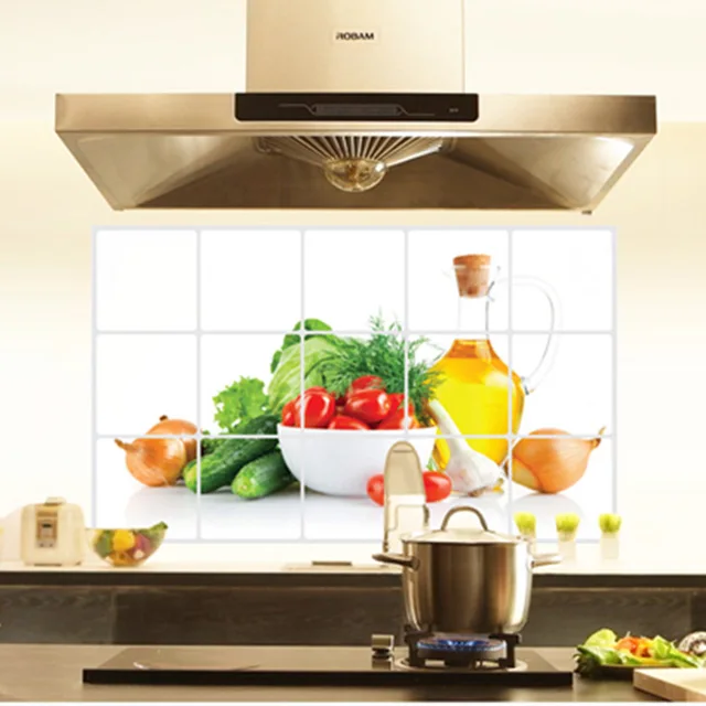 fashion kitchen dedicated wall stickers high quality anti oil wall