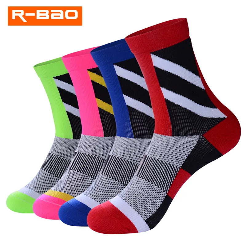 

2022 1 Pair Professional Compression Bike Cycling Socks Sport For Men Women mtb cycle Green Road Bicycle Socks Running Athletic