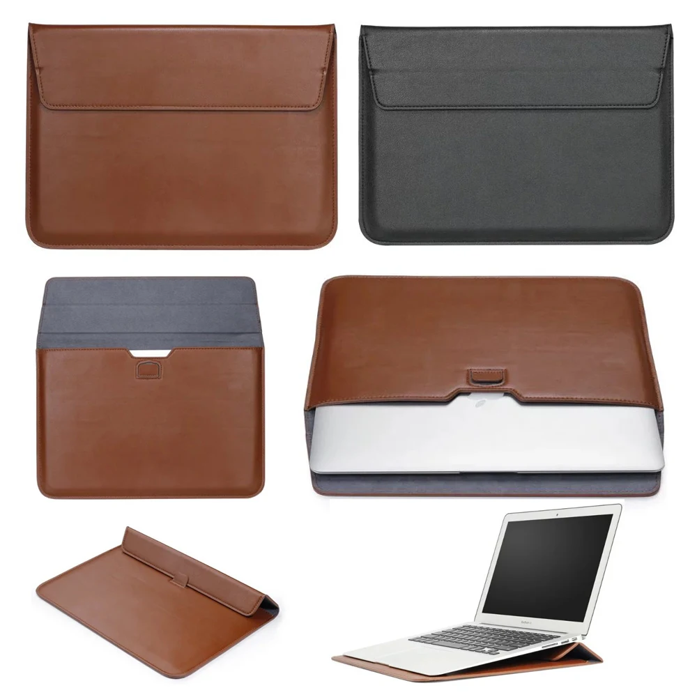 

Envelope PU Case for Macbook New Pro 13 15 A1706 A1708 A1707 Sleeve Stand Case For Macbook Pro 13 15 Touch Bar Laptop Sleeve