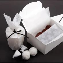 Горячая 25*35 см 50 шт Элегантный хлеб Торт Печенье бумага для упаковки пищевых продуктов Рождественская упаковка кондитерский Крем Шоколад Мыло использование