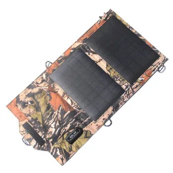 

8W 5V Outdoor folding Solar Panel USB Output Portable Power Bank waterproof travel Portable battery Solar Charger Smartphone
