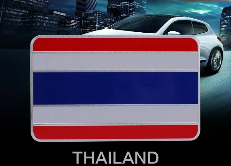 ピースアルミタイ旗車のステッカーエンブレム装飾国家タイフラグロゴ車外装ステッカーアクセサリー Flag Car Stickers Car Stickerflag Car Aliexpress