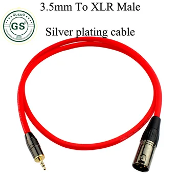 

Silver plating Cable 3.5mm 1/8 inch Jack to XLR 3P Male Female Cable Audio Stereo Speaker Headphone Microphone 0.5M-30M