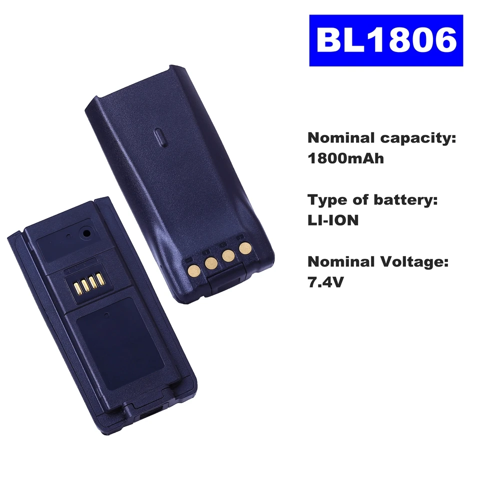7.4V 1800mAh LI-ION Radio Battery BL-1806 For HYT Walkie Talkie PT580H Two Way Radio original battery for thl bl 10 1800mah backup li ion battery for thl bl 10 bl10 t12 smartphone replacement