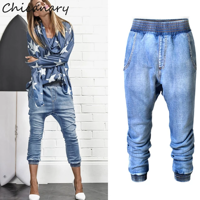 womens baggy cropped jeans