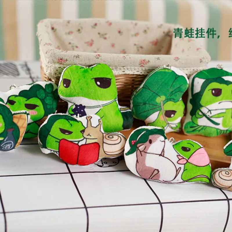 10 см Kawaii Япония для путешествий куклы лягушки кулон мягкий плюш чучела Аниме