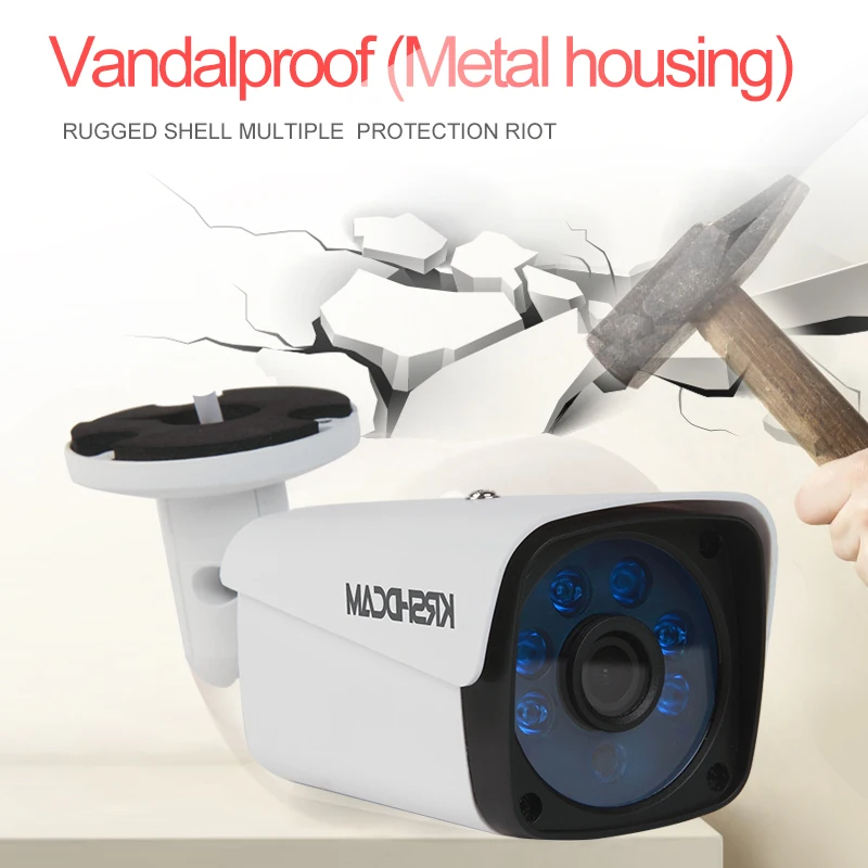 KRSHDCAM 4CH CCTV Системы 1080 P AHD 1080N DVR 4 шт. 3000TVL ИК Водонепроницаемый Открытый
