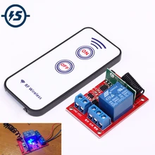 Z5R беспроводной приемник релейный модуль+ 2 ключа RF 433 МГц 12 в 40 мА 1 канал самоблокирующийся беспроводной пульт дистанционного управления переключатель 15-30 м