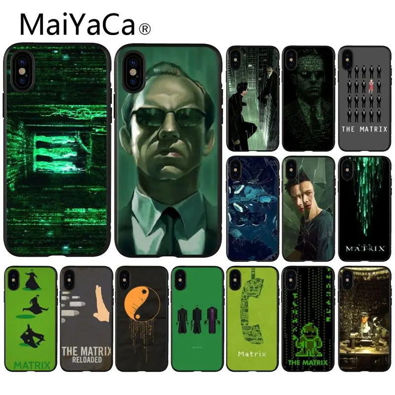 

MaiYaCa Classic movie The Matrix Pattern Soft Phone Accessories Cell Phone Case for iPhone X XS MAX 6 6S 7 7plus 8 8Plus 5 5S XR