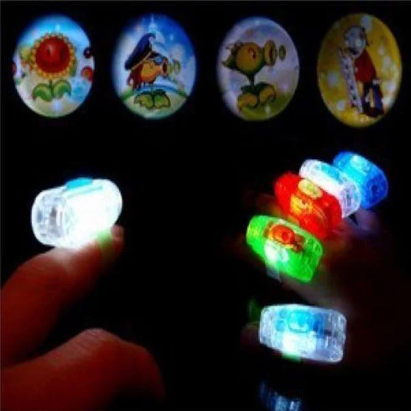 Акция, хит продаж 2018 развивающие красочный свет светодио дный Игрушка LED кольцо палец ослепительно небольшой лампы проектора детские