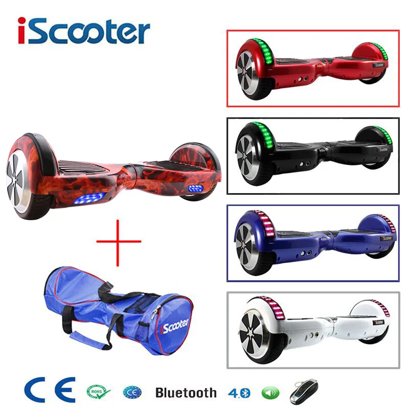 6.5 Inch Hoverboard Two Wheels Self Balance Scooter Hover Board With Carry Bag