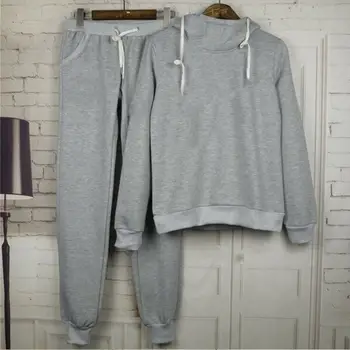 

New 2017 Women 2pcs Tracksuit Hoodies Sweats Sweatshirt Pants Sets Wear Casual Suit