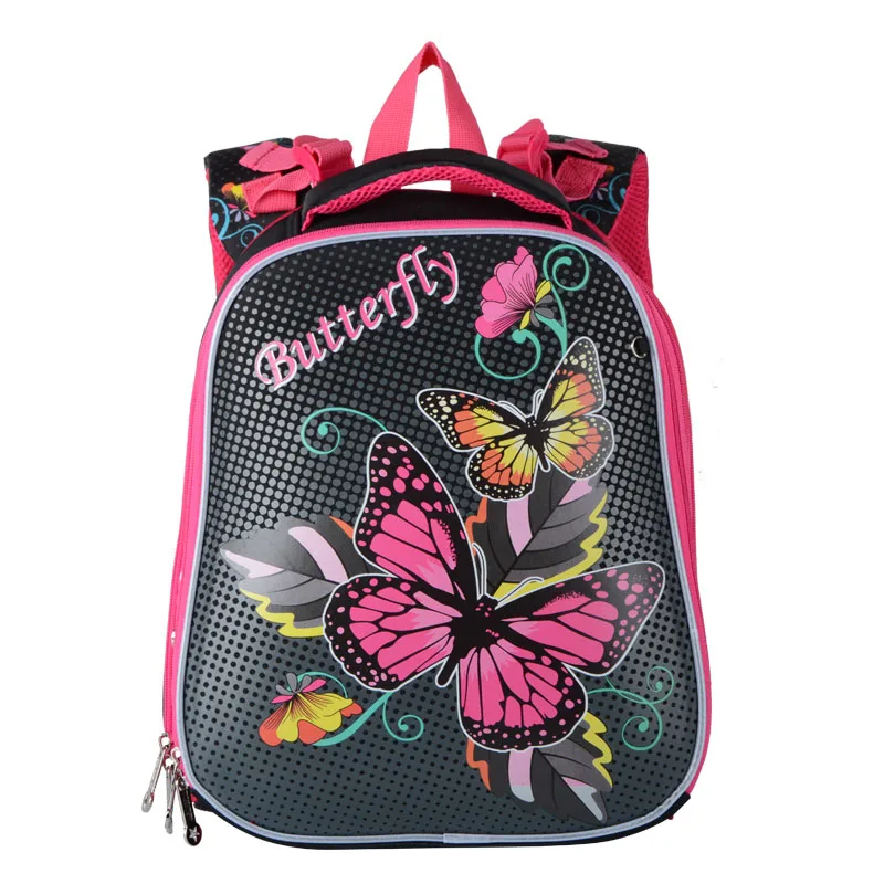 Высокое качество, Детский рюкзак, класс 1-3-6, новые школьные сумки для девочек, ортопедический ранец, мультяшный школьный рюкзак для девочек, школьный ранец - Цвет: butterfly