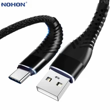 NOHON 3M 2M 1M 0,2 M type C USB кабель для быстрой зарядки с высокой прочностью для huawei samsung S8 S9 Note 9 8 Xiaomi Mi8 Mi6 кабель для синхронизации данных