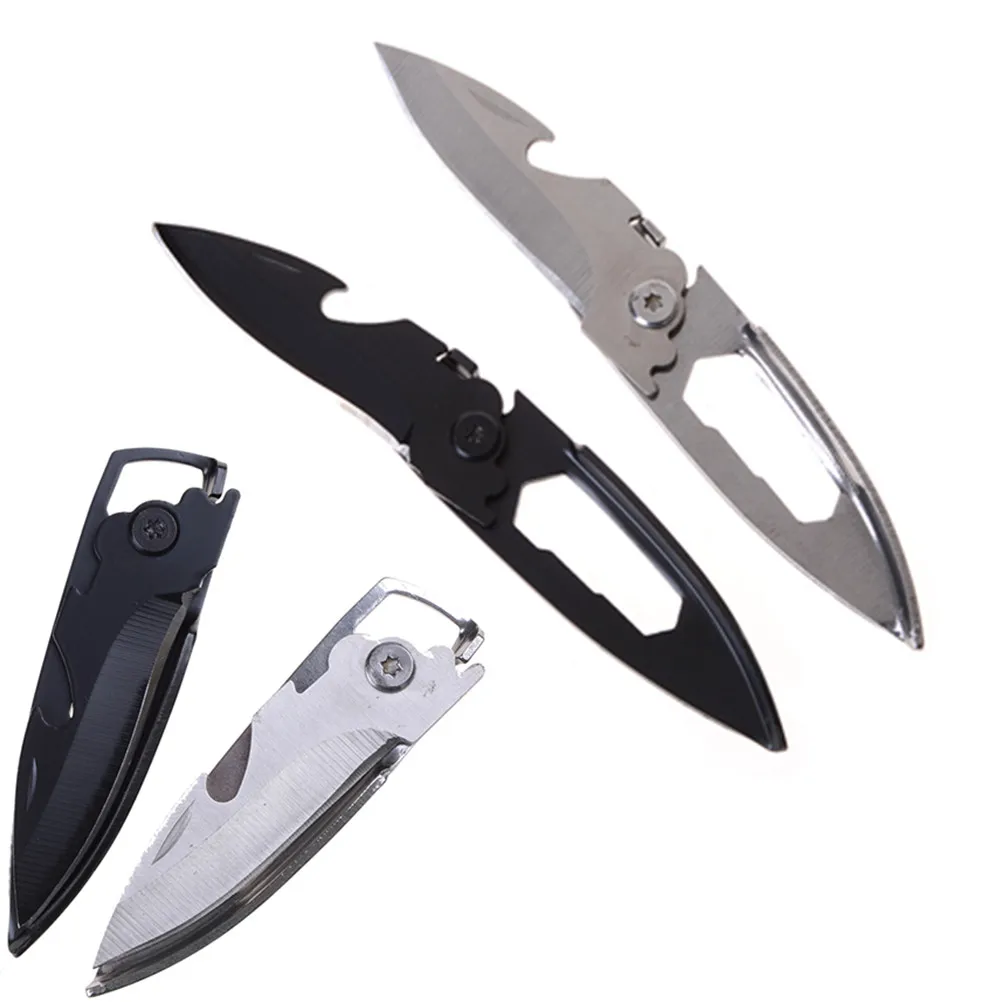 

1PC Stainless Steel Outdoor Creative Knife Multitool Folding Keychain Field Survival Knife The Multi Purpose Tactical Knife