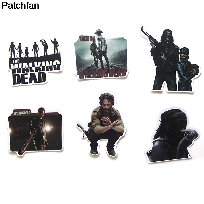 Patchfan 24 шт. креативные значки "Ходячие мертвецы" DIY декоративные наклейки DIY PC Настенный Чехол для ноутбука альбом для скрапбукинга A1924
