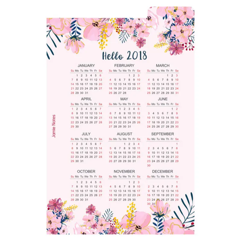 5 year calendar planner