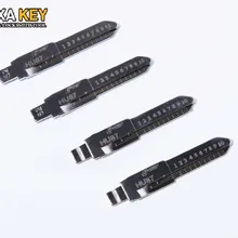 10 шт. Выгравированный ключ линии для Suzuki 2 в 1 LiShi HU87 Тип масштаб стрижка зубов Заготовка ключа замка зажигания автомобиля Слесарные Инструменты