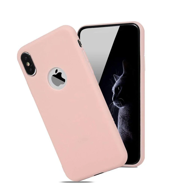 Модный мягкий силиконовый леденец, пудинг, чехол для iPhone X 11 Pro Max 8 7 6 6S Plus Xr Xs Max, гибкий гелевый защитный чехол для телефона - Цвет: Pink