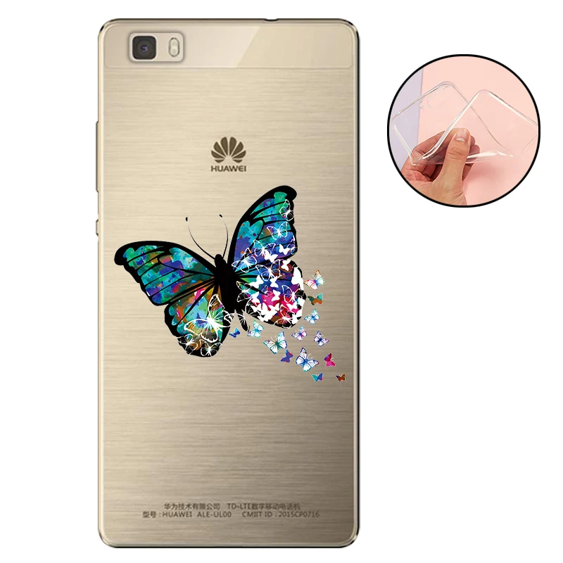 Чехол CROWNPRO для huawei P8 Lite, Мягкий Силиконовый ТПУ чехол s для huawei P8 Lite, защитный чехол для телефона P8 Lite - Цвет: WE-WCD