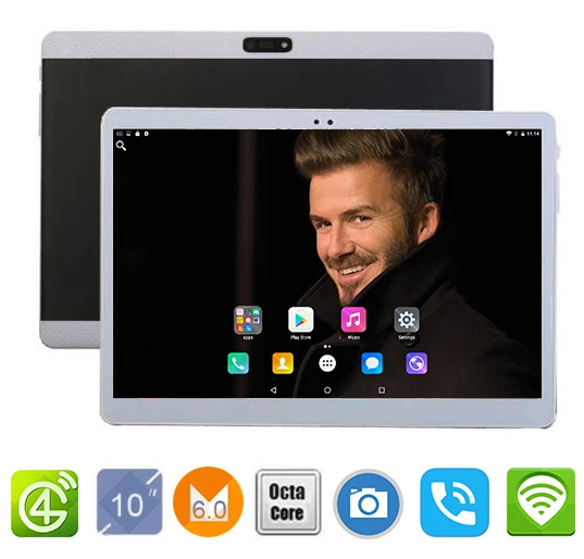 10-дюймовый планшет 4G LTE десять ядер 4 Гб ОЗУ 64 ПЗУ Android 7 0 IPS GPS 8 МП WCDMA 3G 10 1 дюйма +