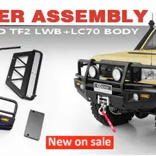 Металлический передний бампер для ношения в руках или сбоку педаль ABR для RC8WD 1/10 TF2 mojavetoyota Land Cruiser LC70 тела RC RC8WD LWB TF2