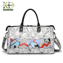 2018 New Waterproof PU Gym Sport Bags Outdoor Male Yoga Duffel Men And Women Fitness Handbag Hot Training Female Sports Bag