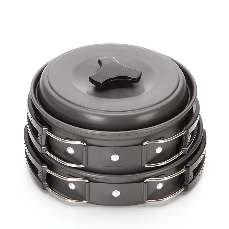 Desert&Fox Outdoor Cookware 1-2 Person Picnic Tableware, Portable Pot, Pan, Bowl Set Backpacking Hinking, Travel Tools Desert&Fox Outdoor Cookware 1-2 Person Picnic Tableware, Portable Pot, Pan, Bowl Set Backpacking Hinking, Travel Tools