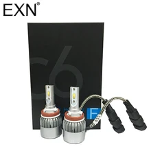 C6F H11 СВЕТОДИОДНЫЕ Фары Лампочки H11 (H8 H9) 36 Вт 3, 800Lm 6 К Холодный Белый флип чипсы СВЕТОДИОДНЫЕ Фары Лампы H11 СВЕТОДИОДНЫЕ Фары Высокой Мощности