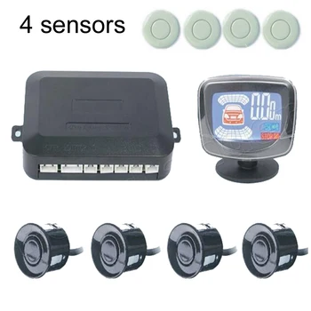 

a set Car Accessories LCD Parking Sensor 4 sensors 44 colors to choose Kit Display Car Reverse Backup Radar Monitor System