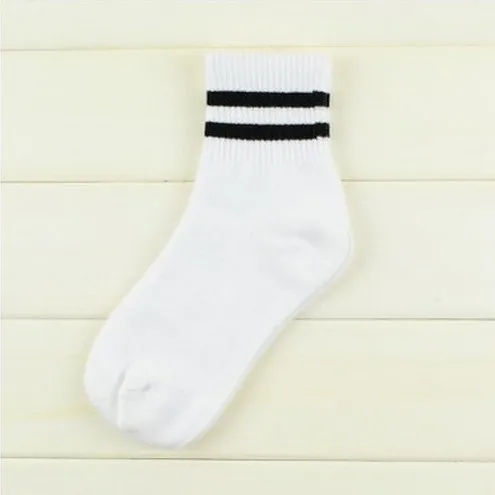 Полосатые носки, хлопковые, в стиле хип-хоп, Харадзюку, белые, черные, Happy Art, забавные Женские носочки, мужские, модные, с вырезом на лодыжке, Kanye West - Color: r12-1