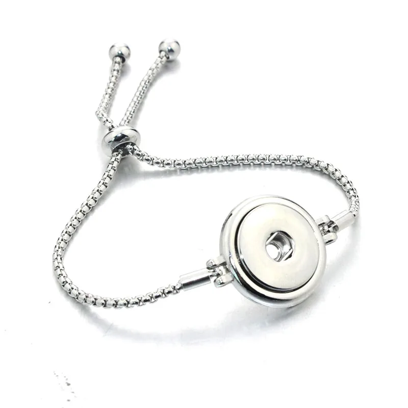 18 мм, 12 мм, ювелирный женский металлический браслет на кнопке, эластичный браслет, ретро Подвески серебряного цвета, браслеты на запястье, ювелирное изделие 8502 - Окраска металла: silver G