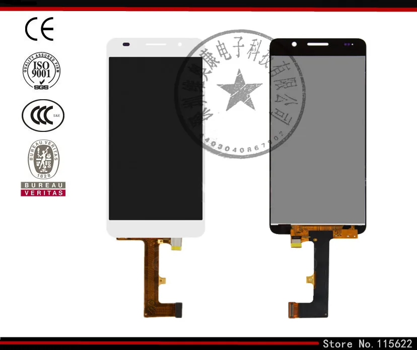 LCD for Huawei Honor 6 H60 L02 LCD Display Touch Screen Digitizer Glass black white