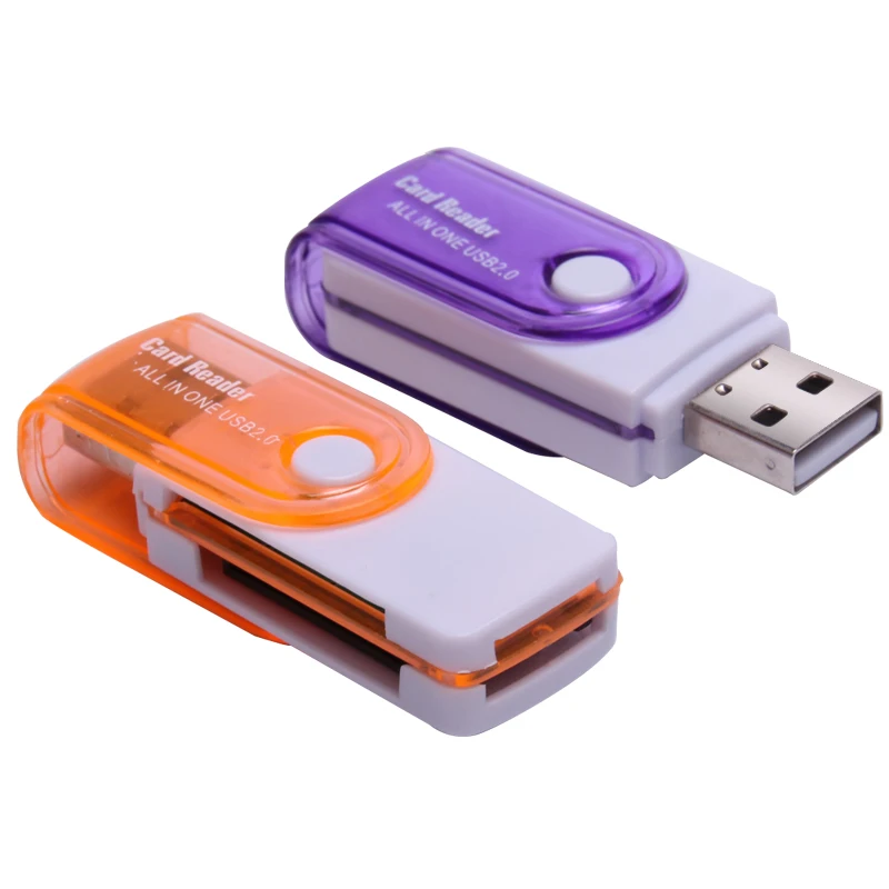 SR все в 1 Multi-Функция USB Card Reader 4 в 1 SD TF MS M2 карты памяти смарт-ридер для рабочего ноутбука