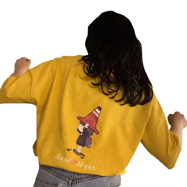

Girls summer ins t-shirt lazy casual loose student cute youth Travel vacation T-shirt