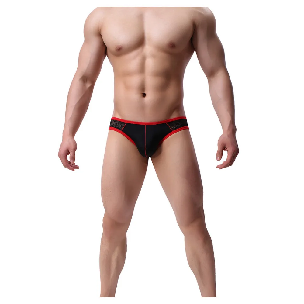 2019 Men's low waist beach briefs high elasticity sexy beach shorts casual comfortable sports shorts summer shorts men 40J3 (3)