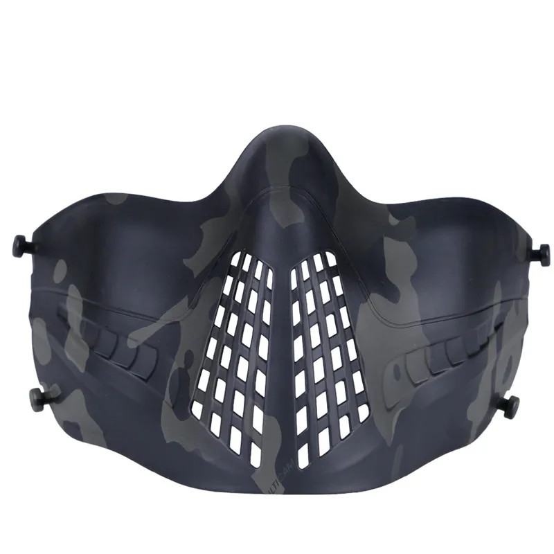 1 шт. оголовье системы Открытый тактический дышать свободно маска пилота Военная защитная маска для лица Охота Стрельба Пейнтбол