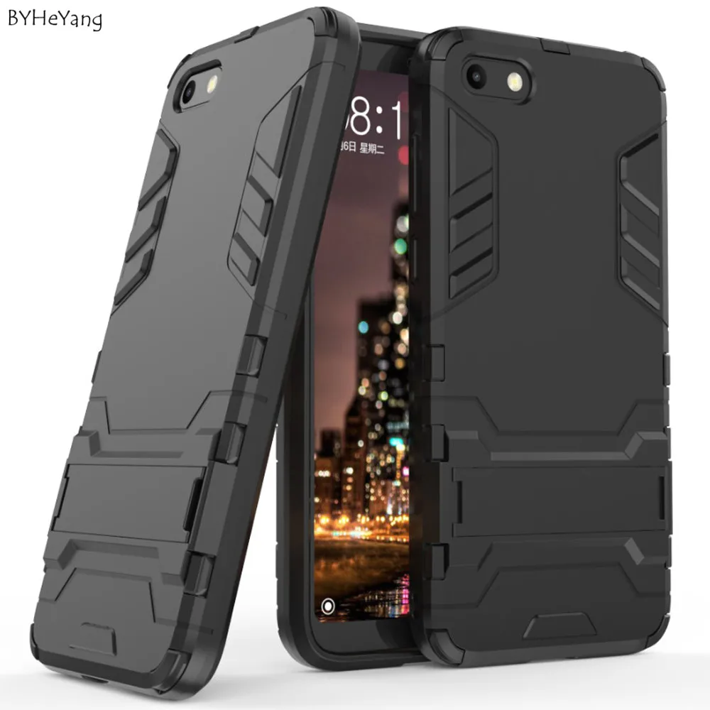 

BYHeYang Phone Case For Huawei Y5 2018 Cover Robot Armor Back Case For Huawei Y5 2018 Case Honor 7s Funda Shell Y5 Prime 2018