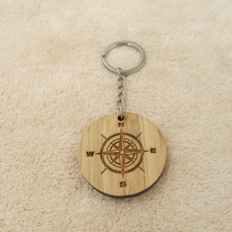 compass keychain globe hand snowflake key chain travel quote keyring