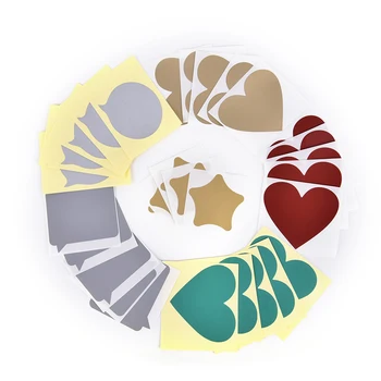 

5 Pcs Romantic Coating Scratch Cards Valentine's Day Postcards DIY Message Hidden Surprises Postcards Set Scratch Sticker